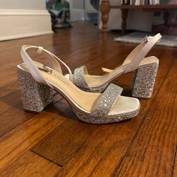 BETSEY JOHNSON
Crystal Embellished Block Heel Platform Sandals - Picture 2 of 4